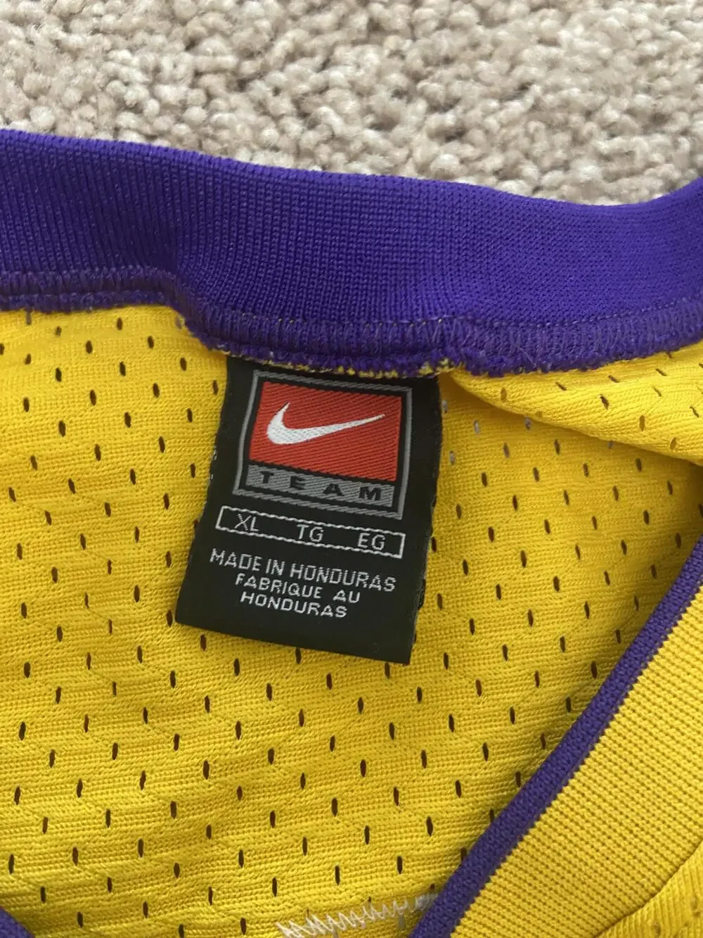 Vintage Los Angeles Lakers Jersey Mens XL NBA Basketball Shaquille O'Neal Nike